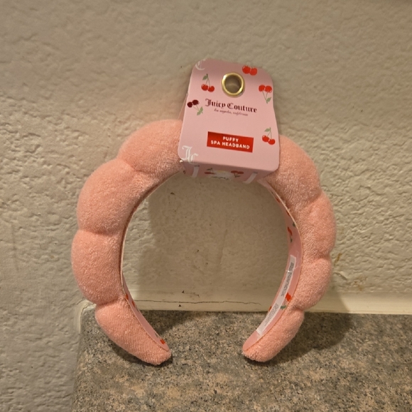 Juicy Couture Accessories - Juicy Couture Pink Puffy Headband New
